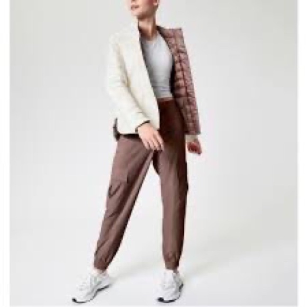 Athleta Chelsea Mid-Rise Utility Cargo Pocket Athletic Jogger in Mineral Brown - Picture 5 of 12
